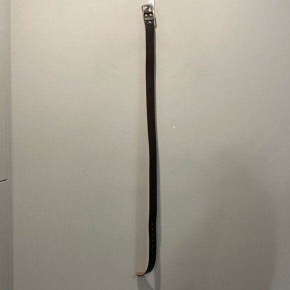 Brown Leather Belt with Silver Buckle Brand New Size 42 Casual & Versatile - Picture 9 of 11